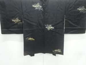 霞模様織出し一ツ紋絵羽織